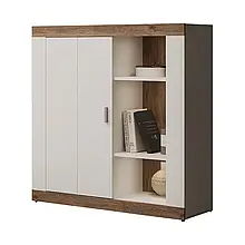 Комод у спальню з ДСП/МДФ 1Д Санторіні білий/дуб вікінг Сокме