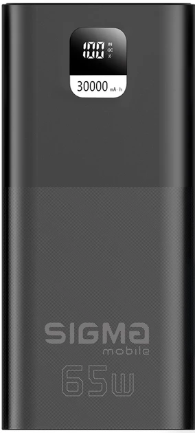 Power Bank Sigma X-power SI30A6QLX 30000mAh PD 65W black UA