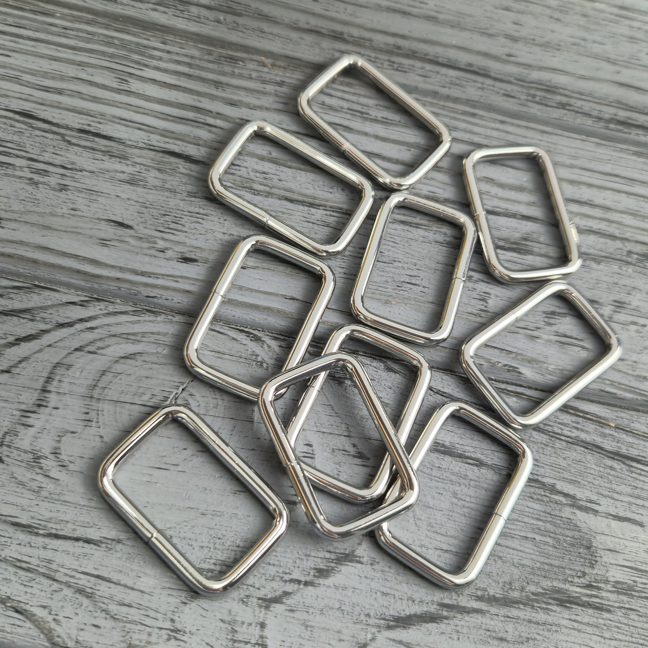 Рамки дротяні 30х20х4 мм Нікель Глянець, фото 1