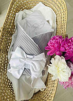 Конверт з вишивкою для новонародженого, конверт-ковдра, конверт на виписку Angelok-child