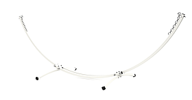 Стійка для гамака WCG Біла 350 см, до 220 кг Металева, Каркас, Садова, Дачна, Посилена, з Кріпленням