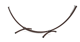 Стійка для гамака WCG Коричнева (350 см) Металева, посилена, до 220 кг, для дому/дачі + кріплення