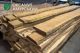 Дошка необрізна оксамиту амурського 52 мм, 1 ґатунок