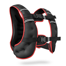 Жилет-обтяжувач Hop-Sport HS-010WW 10 кг для фітнесу, бігу та кросфіту, чорний, з кишенею.