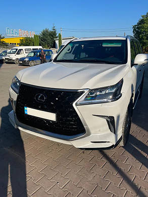 Передній дифузор TRD (2021-2022) Чорний колір для Lexus LX570/450d, фото 1