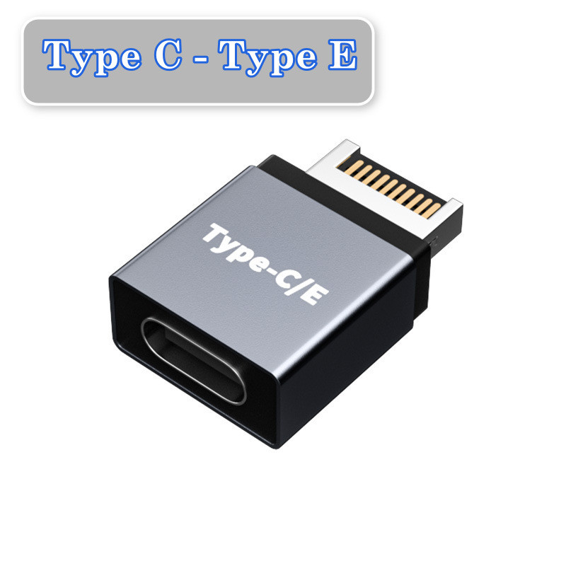 Адаптер-перехідник з USB Type-E на Type-C (мама) для материнської плати, фото 1
