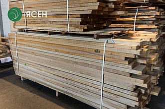 Дошка обрізна з ясена 32 мм, ґатунок 1