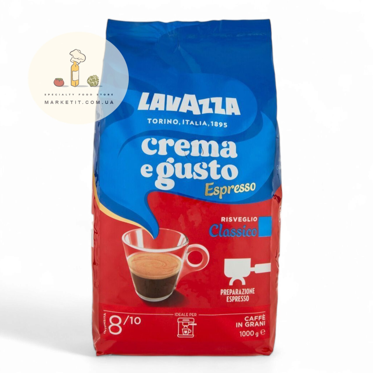 Кава в зернах Lavazza Espresso Crema e Gusto Classico 1 кг., фото 1