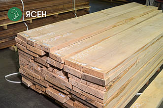 Дошка обрізна з ясена 52 мм, ґатунок 1