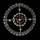 Кришталева люстра стельова на 5 ламп E14 колір золотий VL-LGH10450/5 FGD, фото 2