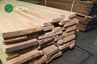 Дошка обрізна з ясена 52 мм, ґатунок екстра