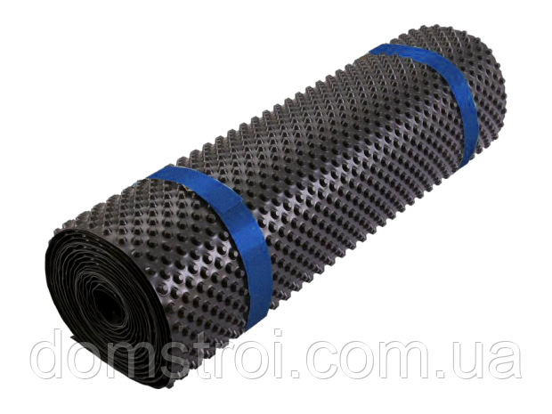 Мембрана дренажна шипована AQUAIZOL / DR.DRAIN (350 г/м.кв.) 2*20 м