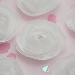 Вафельний декор Slado "Троянда біла" 8 см 1 шт.