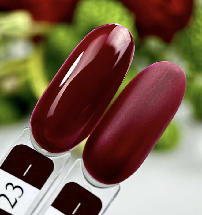 Гель-лак для нігтів вишневий Crooz Gel Polish №23 8 мл, фото 1