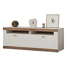 Тумба під ТВ у вітальню 1Д Санторіні дуб вікінг/білий Сокме