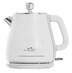 Електрочайник Monte MT-1832 білий, подвійні стінки