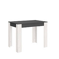 Обідній стіл Еверест СТО-1 110х65х77 см Графіт/Дуб крафт білий (DTM-071147)