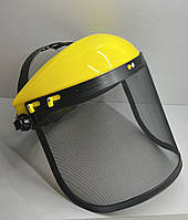 Защитная маска с сеткой для триммера мотокосы бензокосы Щиток для лица при работе в саду от камней и травы