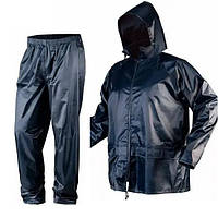 Костюм дощовик з капюшоном захисний із щільного пвх, повсякденне екіпірування захист від вологи, бруду та вітру