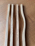 Меблева ручка довга наклдана з дерева ( Хвиля ) ЯСЕН, фото 3
