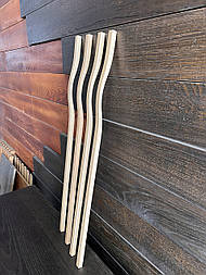 Меблева ручка довга наклдана з дерева ( Хвиля ) ЯСЕН