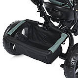 💚Велосипед дитячий триколісний Turbo Trike MT 1005-3 колеса EVA 12/10, гальма, кошик, батьк. ручка, М'ятний, фото 10