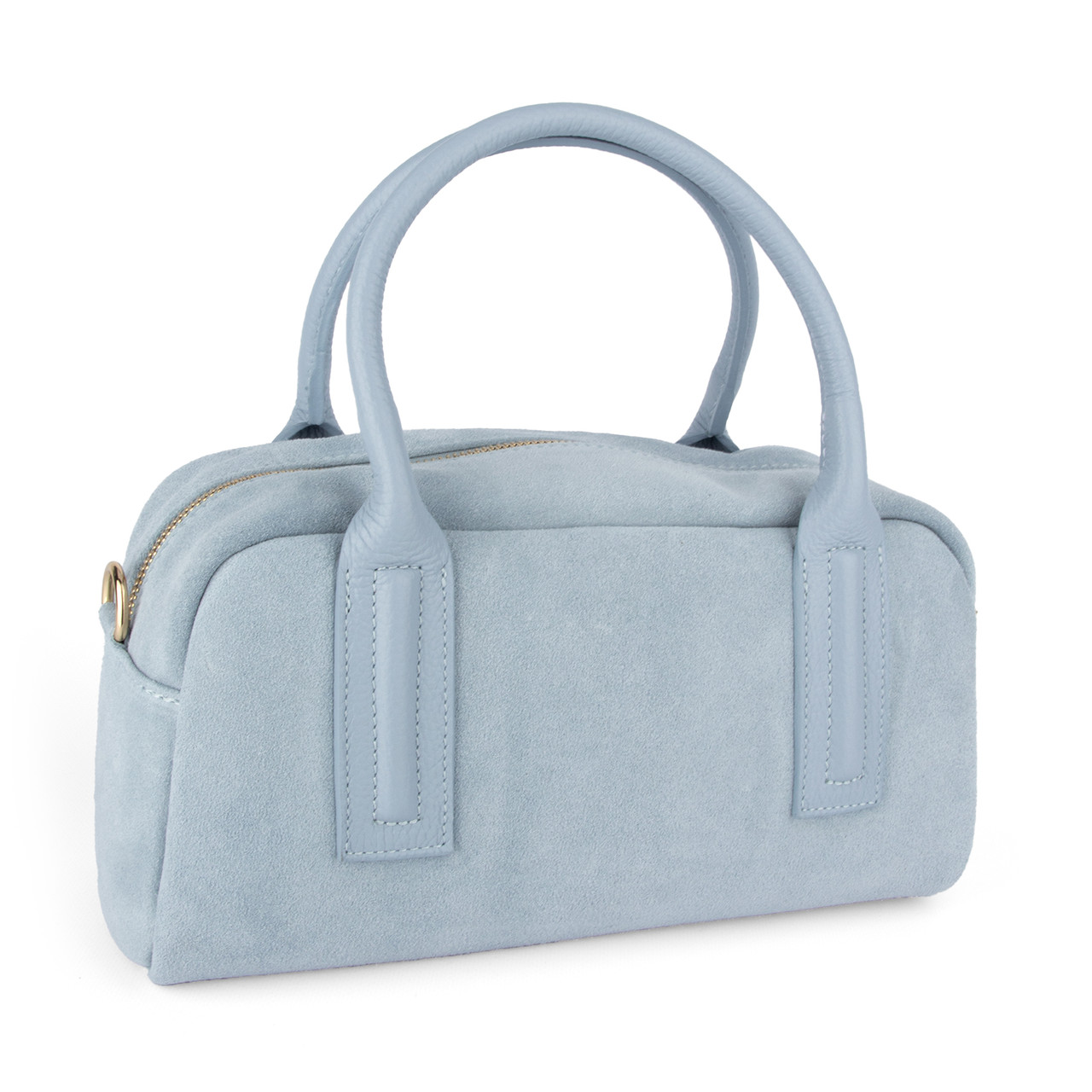 Сумка жіноча замшева Virginia Conti 03972 з ручками блакитна