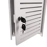 Шафка для ванної Ruhhy 25763 з тримачем туалетного паперу, замком і полицями, біла, фото 2