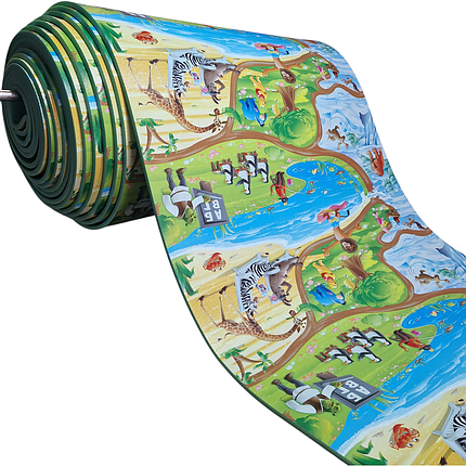 Теплоізоляційний килимок "Мадагаскар" для дітей, на відріз, товщина 12 мм, ширина 120 см, фото 1