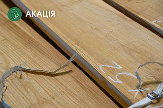 Дошка обрізна акації (поштучно), 32х250х2400 мм, 1 ґатунок