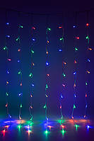 Світлодіодна новорічна гірлянда бахрома, 163Л, миготлива, 5 м, RGB, IP44, LED (950149)