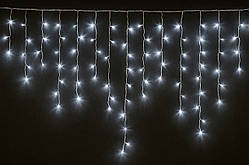 Світлодіодна новорічна гірлянда бахрома, 200Л, миготлива, білий, IP44, LED (950156)