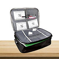 Органайзер для документів, з кодовим замком, 36*27*15 см Чорний