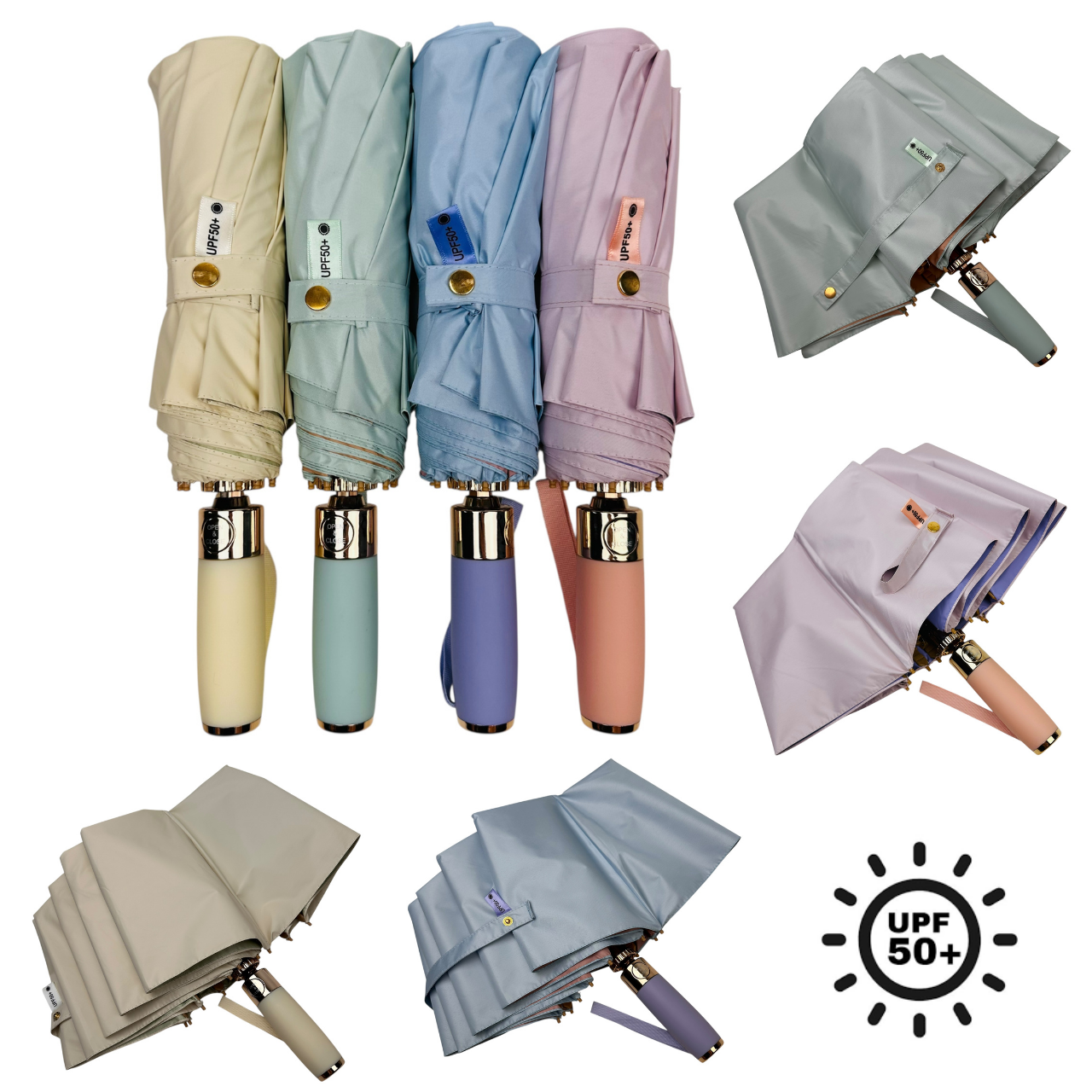 Яскрава жіноча автоматична парасолька на 10 спиць, різні кольори, MR 4391