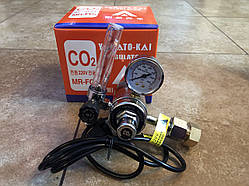 Редуктор балонний універсальний із ротаметром, підігрівачем на 220 Вт і перехідником з 3/4 на 21,8 (Ar/CO2)