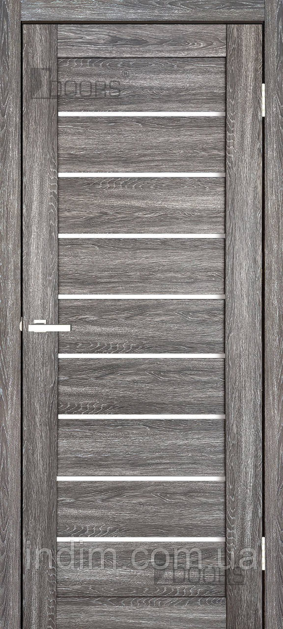 Двері міжкімнатні СМАРТ ПВХ С 018 G дуб браш, фото 1