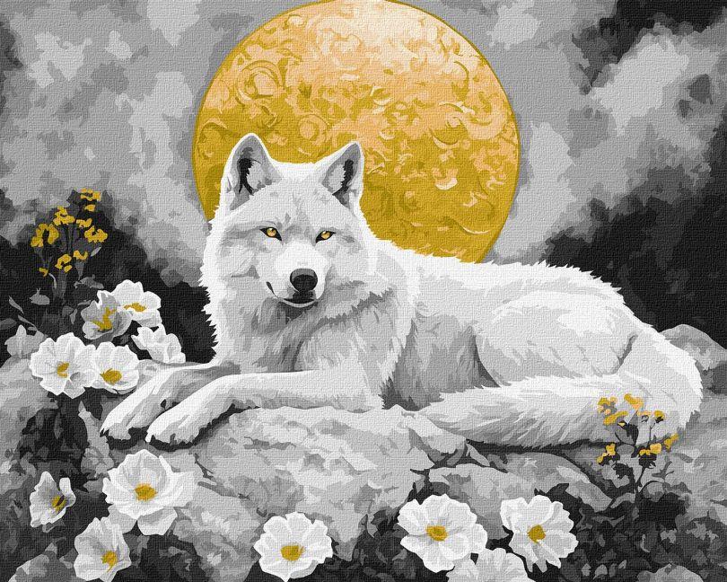 Картина за номерами Ідейка Місячна тиша з фарбами металік extra ©art_selena_ua (KH6707) 40 х 50 см, фото 1