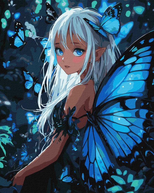 Картина за номерами Ідейка Чарівні метелики з фарбами металік extra ©art_selena_ua (KHO8561) 40 х 50 см, фото 1