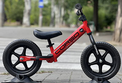 Біговел велобіг 12" Corso SPRINT JR-74115 EVA піна червоний