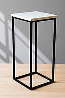 Табурет барний 65 см Monolit чорний/білий