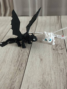 🐉 Беззубик і Денна Фурія — легендарна пара драконів з «Як приручити дракона»!(ціна за 1 шт)