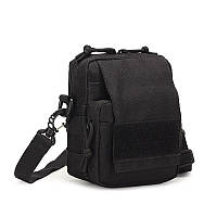 Поясна тактична сумка військова A72 MOLLE через плече підсумок моллі чорний