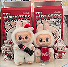 М'яка іграшка брелок The Monsters Labubu Coca Cola Лабубу Кока-Кола банка або пляшечка, фото 2