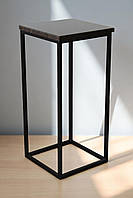 Стілець барний у стилі Лофт Monolit чорний/венге