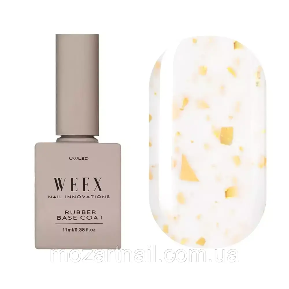 Камуфлююча база Weex Base Potal 133 (молочний з поталлю), 11ml