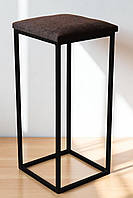 Барний табурет у стилі лофт Monolit з м'яким сидінням 65 см