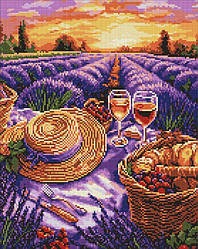 Алмазна вишивка Ідейка Пурпуровий горизонт ©art_selena_ua (AMO8182) 40 х 50 см (На підрамнику)