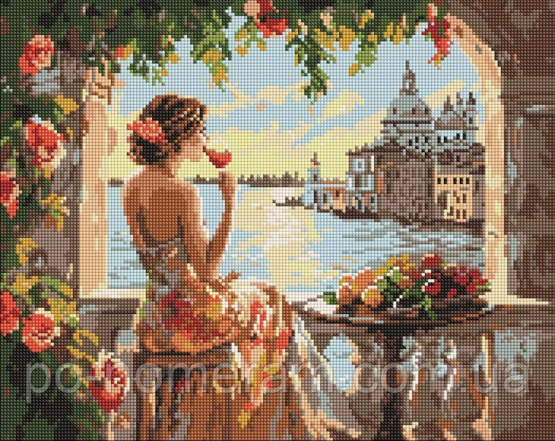 Картина стразами Ідейка Літні мрії ©art_selena_ua (AMO8185) 40 х 50 см (На підрамнику), фото 1