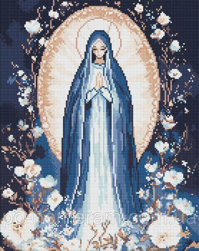 Картина зі страз Ідейка Непорочна Діва ©art_selena_ua (AMO8201) 40 х 50 см (На підрамнику), фото 1