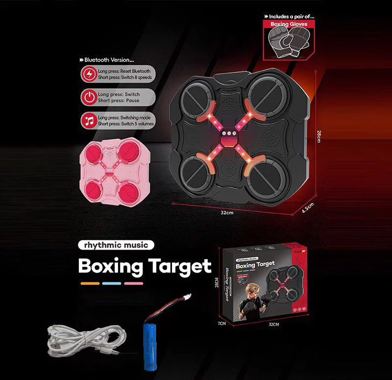 Електронний бокс BK 889 2 кольори, акумулятор 3.7 V, USB кабель, підсвічування, музика, bluetooth, режими гучності, в коробці, фото 1